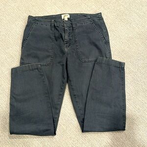 J Crew gray straight Cargo pants size 29.